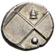 Hemidrachm, Greece (ancient), 386 BC - 338 BC reverse image