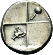 Hemidrachm, Greece (ancient), 386 BC - 338 BC reverse image