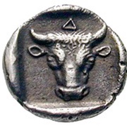 Trihemiobol, Greece (ancient), 450 BC - 435 BC reverse image