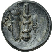 Dichalkon, Greece (ancient), 281 BC - 250 BC reverse image