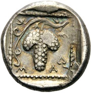 Triobol, Greece (ancient), 398 BC - 385 BC reverse image