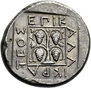Tetradrachm - Kallikrates, Greece (ancient), 386 BC - 347 BC reverse image