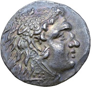 Tetradrachm In the name of Alexander III;Odessos; ΔH obverse image