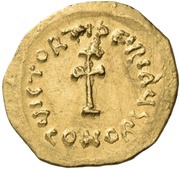 Tremissis - Tiberius II Constantinus Constantinopolis reverse image