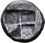 Obol, Greece (ancient), 492 BC - 470 BC reverse image