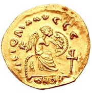 Semissis - Anastasius I Dicorus Constantinoplis; Type ⳨ inverted reverse image