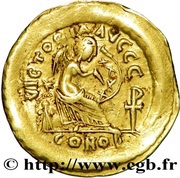 Semissis - Anastasius I Dicorus Constantinoplis; Type ⳨ reverse image