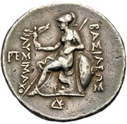 Tetradrachm - Lysimachos Sardes, Greece (ancient), 305 BC - 281 BC reverse image