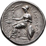 Tetradrachm - Lysimachos Lysimacheia, Greece (ancient), 297 BC - 281 BC reverse image