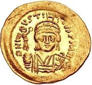 Light Solidus - Justin II Constantinopolis obverse image