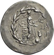 Tetradrachm, Greece (ancient), 165 BC - 160 BC reverse image