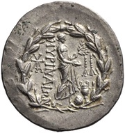 Tetradrachm, Greece (ancient), 165 BC - 160 BC reverse image