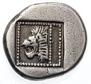 Hemiobol, Greece (ancient), 500 BC - 475 BC reverse image