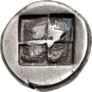Trihemiobol, Greece (ancient), 500 BC - 465 BC reverse image