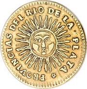 2 Escudos Provincias del Rio de la Plata obverse image