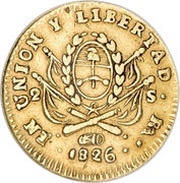 2 Escudos Provincias del Rio de la Plata reverse image