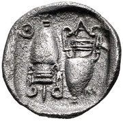 Diobol, Greece (ancient), 412 BC - 404 BC reverse image