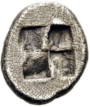Trihemiobol Uncertain, Greece (ancient), 480 BC - 460 BC reverse image
