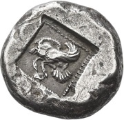 Tetradrachm, Greece (ancient), 520 BC - 480 BC reverse image