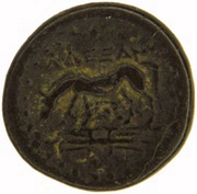Dichalkon, Greece (ancient), 300 BC - 100 BC reverse image