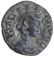 Æ22 Tyche, eagle obverse image