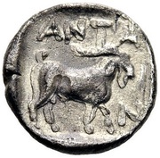 Obol, Greece (ancient), 425 BC - 400 BC reverse image
