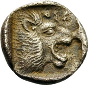 Obol, Greece (ancient), 500 BC - 400 BC reverse image