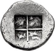 Hemiobol, Greece (ancient), 450 BC - 425 BC reverse image