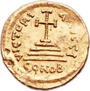 Solidus - Tiberius II Constantine Constantinopolis, Byzantine states, 579-582 reverse image