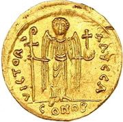 Solidus - Mauricius Tiberius VICTORIA AVGG; Constantinopolis, Byzantine states, 582-601 reverse image