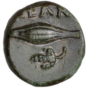 Æ11, Greece (ancient), 400 BC - 300 BC reverse image