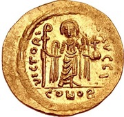 Solidus - Phocas VICTORIA AVGG; Constantinopolis; Class IIb, Byzantine states, 602-603 reverse image