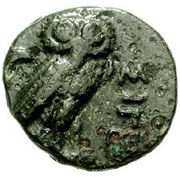 Æ11, Greece (ancient), 350 BC reverse image