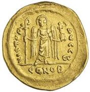 Solidus - Phocas VICTORIA AVGG; Constantinopolis, Byzantine states, 603-607 reverse image