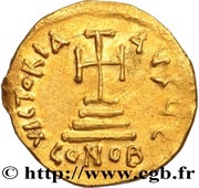Solidus - Heraclius and Heraclius Constantine Constantinopolis reverse image