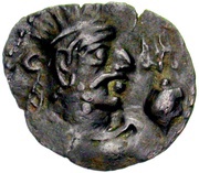 Drachm - Toramana one-sided, Hadda mint obverse image