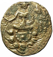 Dinar - Anonymous Nameless issue, unknown mint, Hunnic tribes, 500-520 reverse image