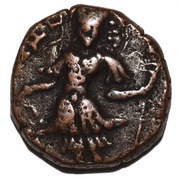 Æ Stater - Alchon Huns Toramana II obverse image