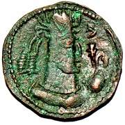 Drachm - Toramana II Kapishi/Bagram mint obverse image