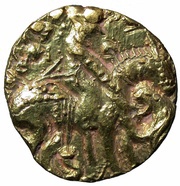 Dinar - Toramana Lion-slayer type, unknown mint obverse image