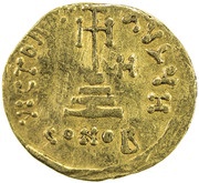 Solidus - Constans II VICTORIA AVGU; Constantinopolis, Byzantine states, 641-654 reverse image