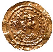 Denier Bracteate - Hephtalites hunnic tribes - Anonymous Gharwal mint obverse image