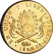 8 Escudos Provincias del Rio de la Plata reverse image
