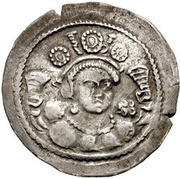 Drachm - Kidara Sassanian style, type 11A, Gandhara mint obverse image
