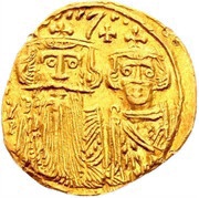 Solidus - Constans II and Constantine IV VICTORIA AVGU; Constantinopolis obverse image