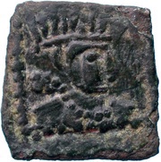 Square unit - Hunnic tribes Kidarites Sassanian style, Gandhara mint obverse image