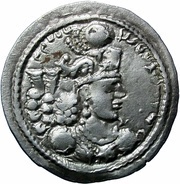 Drachm - Hunnic tribes Kidarites Sassanian style, Varhran /Bahram/ IV imitation, Taxila mint obverse image