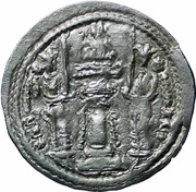 Drachm - Hunnic tribes Kidarites Sassanian style, Varhran /Bahram/ IV imitation, Taxila mint, Hunnic tribes, 388-399 reverse image