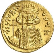 Solidus - Constans II, Constantine IV, Tiberius and Heraclius Constantinopolis obverse image
