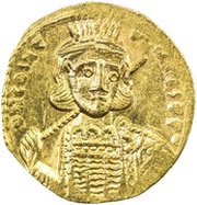 Solidus - Constantine IV, Tiberius and Heraclius obverse image